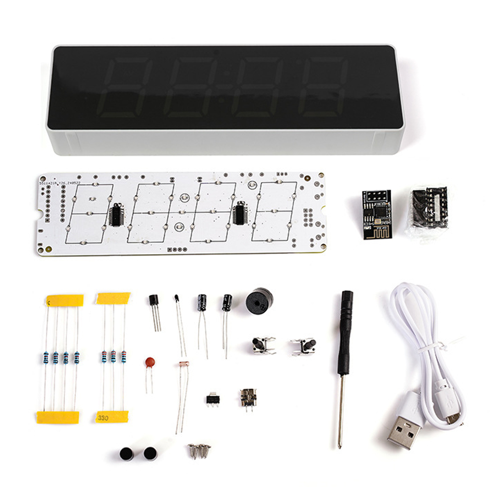 Diy Electronics Components Kit - Комплект красочных часов ESP8266 IoT с