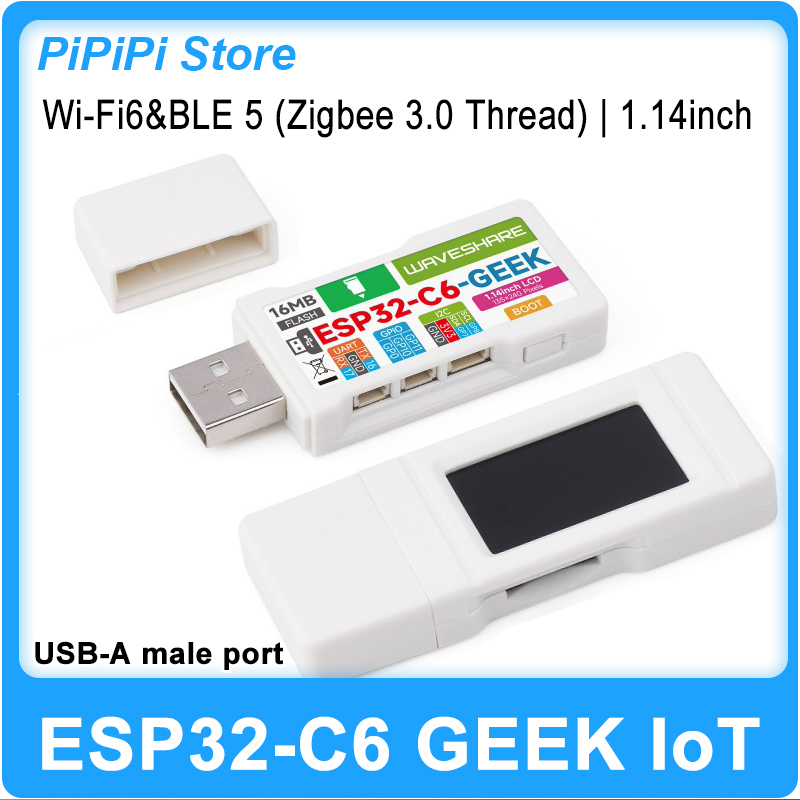 Diy Electronic - Плата разработки ESP32-C6 GEEK с 1,14-дюймовым