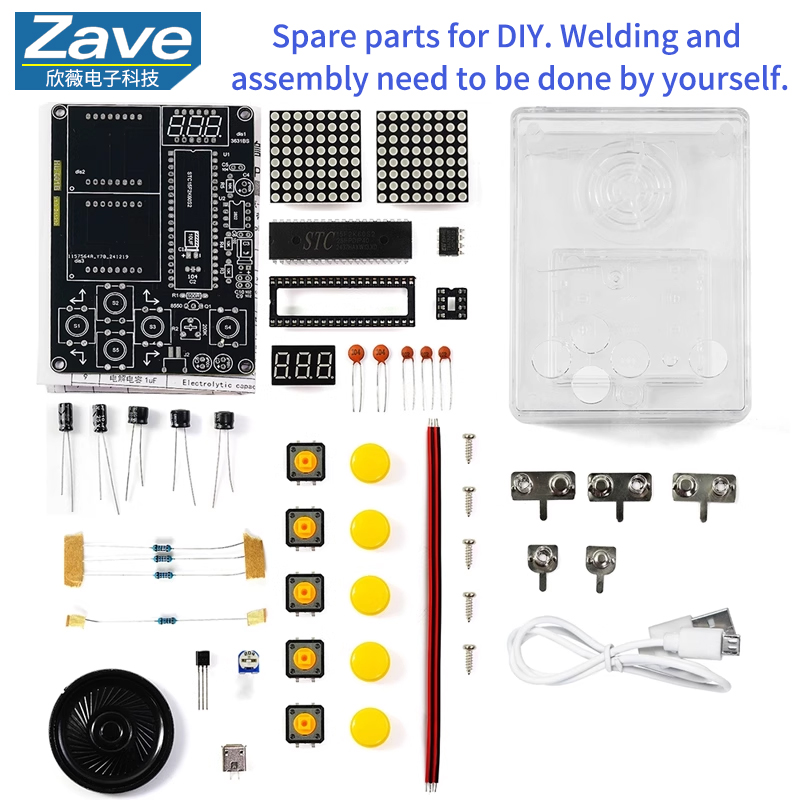 Diy Electronics Game - Набор для изготовления игровой консоли Pixel: