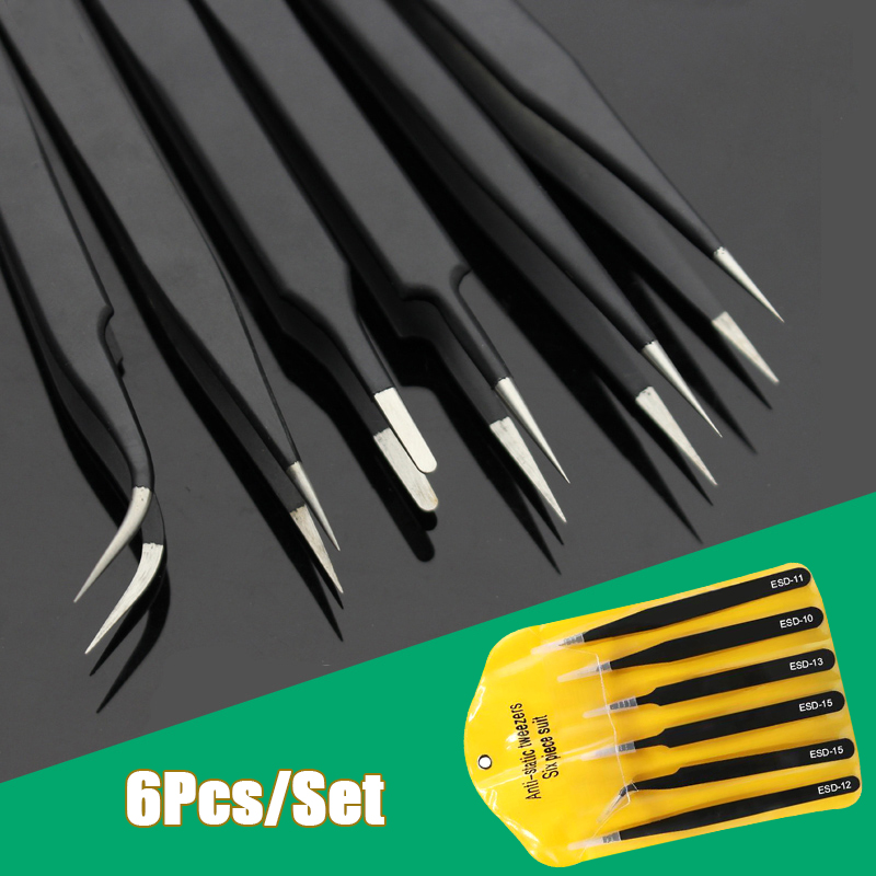 Soldering Iron Kit - Набор из 6 прецизионных длинных пинцетов