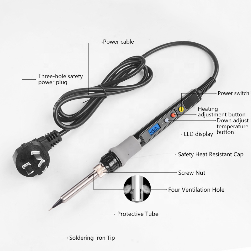 Цифровой паяльник с дисплеем и – обзор и цена Soldering Iron Kit