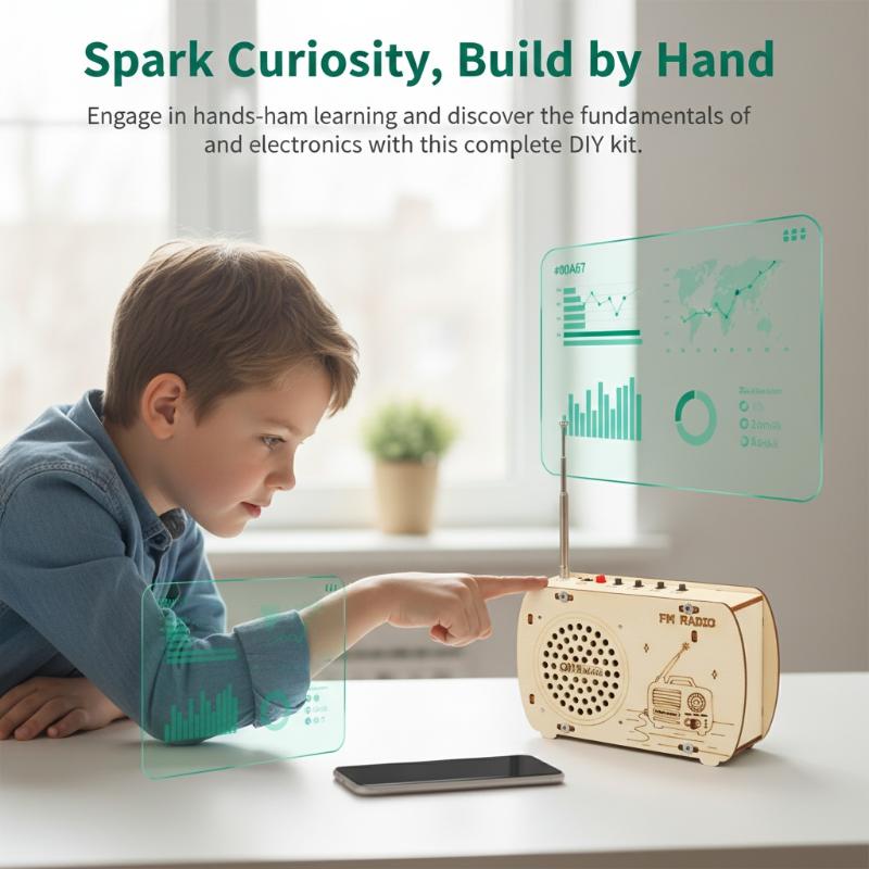 Набор для сборки деревянного F – обзор и цена Diy Electronics Projects For Kids