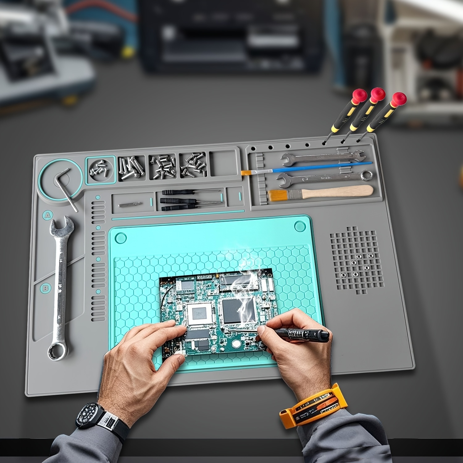 Термостойкий коврик для припоя – обзор и цена Soldering Iron Kit
