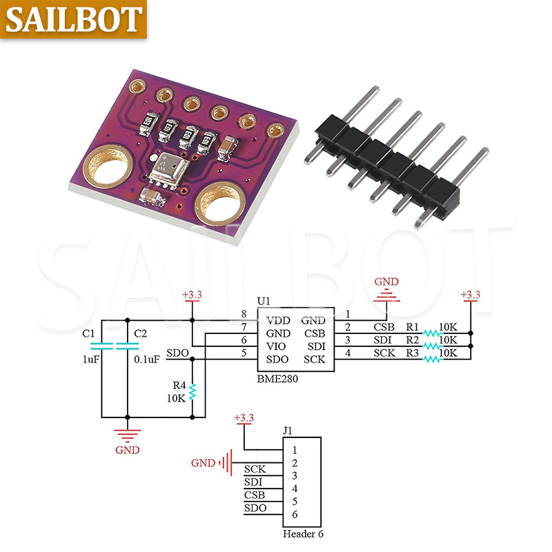 BME280 5 В 3,3 В цифровой датч – обзор и цена Bme280 Humidity Sensor